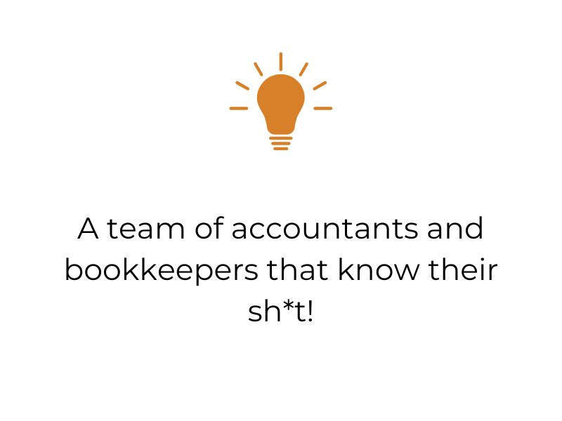 Infographic showing collaboration between CPAs, EAs, and bookkeeping partners to provide complete financial services for client
