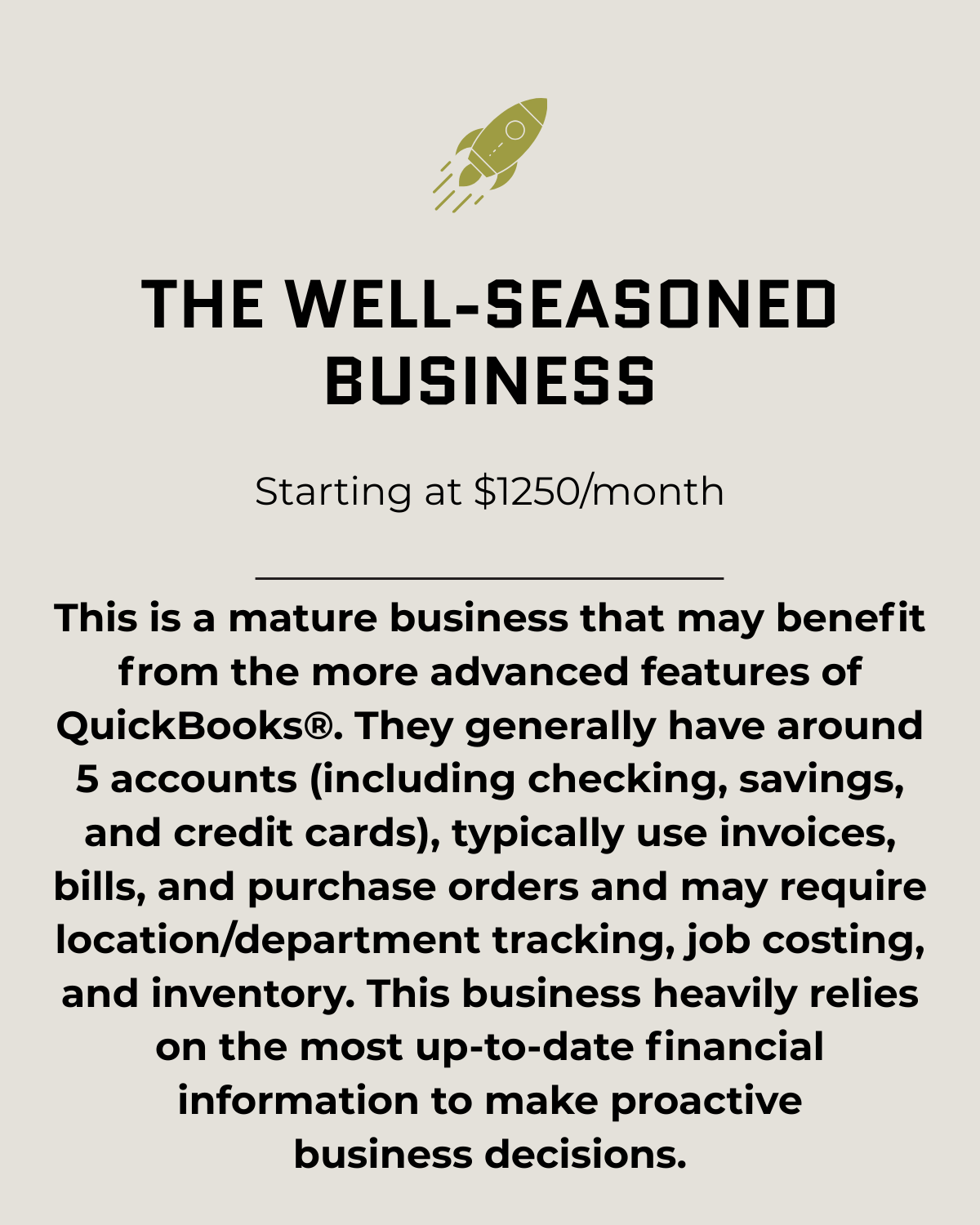 The Well-Seasoned Business graphic representing a blog or resource about building a strong, well-run business